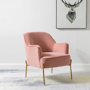 pink velvet chair wayfair